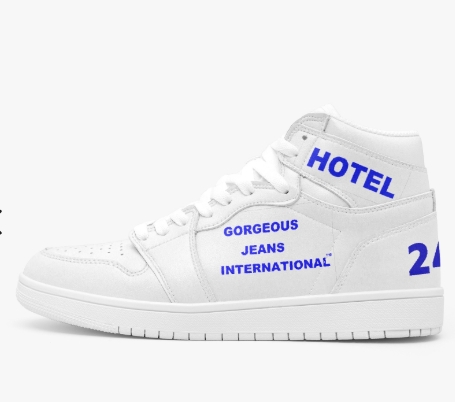 GORGEOUS JEANS INTERNATIONAL TM HI TOP SNEAKERS-247-900A