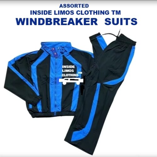 ASSORTED- INSIDE LIMOS CLOTHING TM- WINDBREAKER SUITS