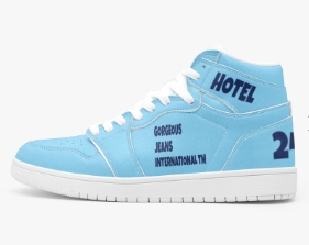 GORGEOUS JEANS INTERNATIONAL TM- 24/7- HI- TOP SNEAKERS #521