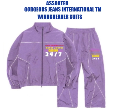 ASSORTED -GORGEOUS JEANS INTERNATIONAL TM -WINDBREAKER SUITS