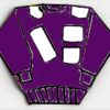 LIMO /LIMOUSINE  INTERNATIONAL TM-LEATHER SWEAT SHIRT -PURPLE/WHITE #LS28A